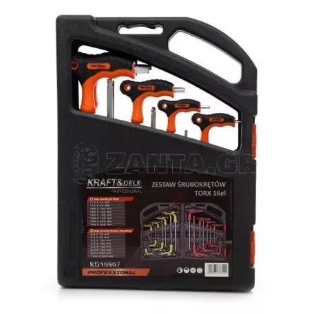 Σετ Κατσαβίδια 16 τμχ σε Βαλιτσάκι Kraft&Dele KD-10907 