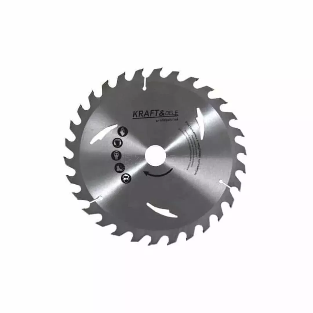 Δίσκος Κοπής Ξύλου 230 x 22.23 mm με 24 Δόντια για Κυκλικά Πριόνια Τραπεζιού Kraft&Dele KD-1029