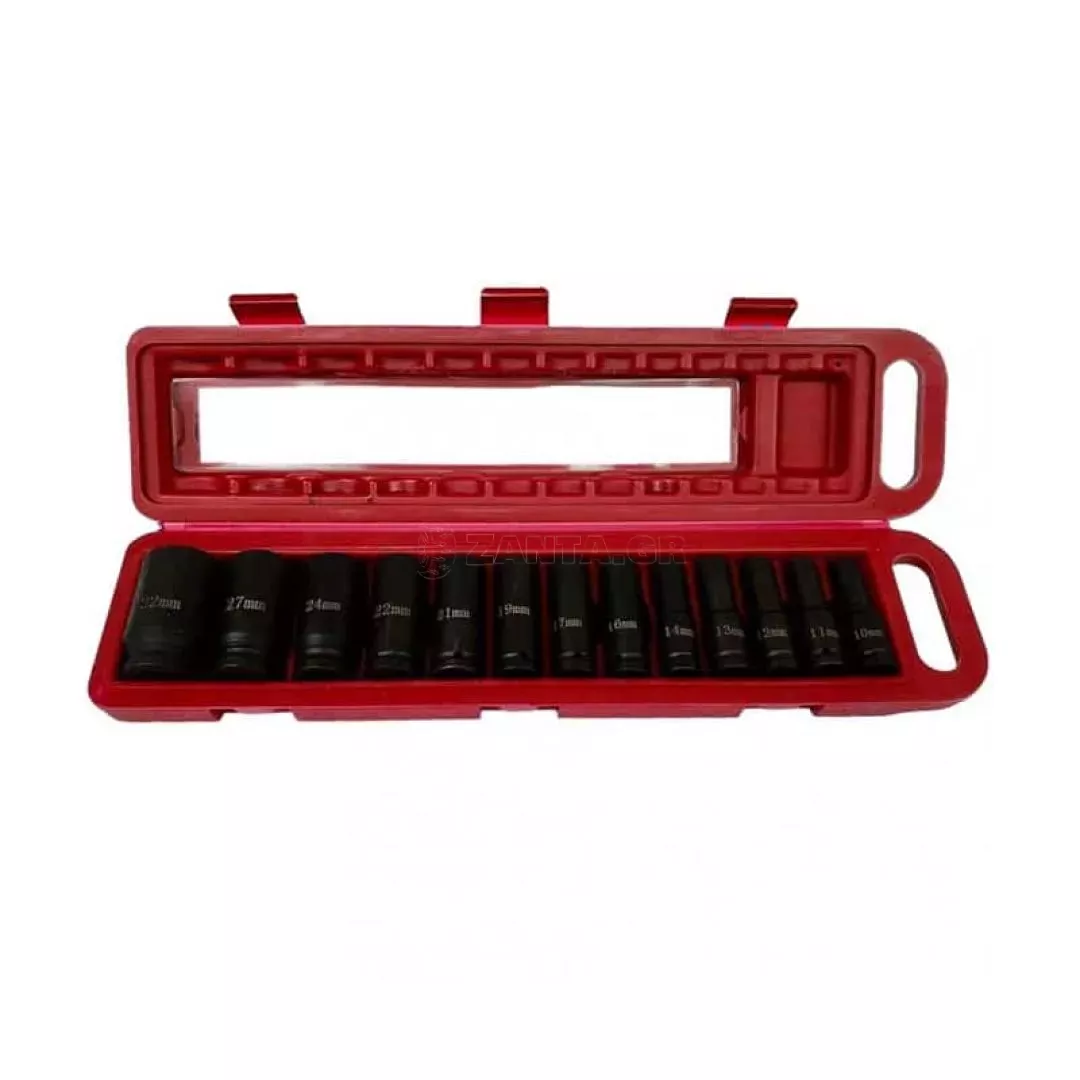Σετ Εξαγωνικά Καρυδάκια 1/2" 10 - 30 mm 12 τμχ Kraft&Dele KD-10521