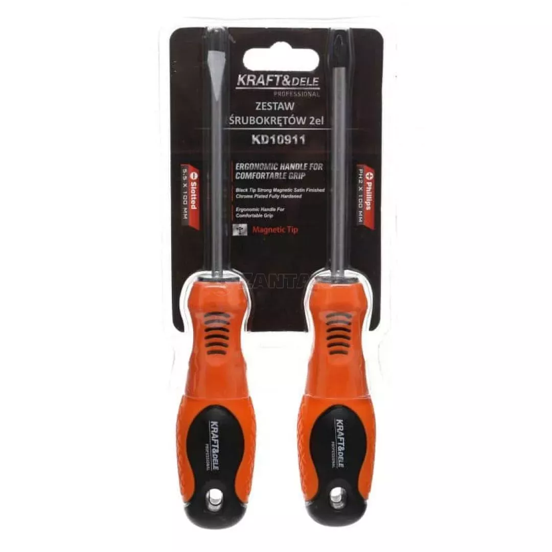 Σετ Μαγνητικά Κατσαβίδια 2 τμχ Kraft&Dele KD-10911