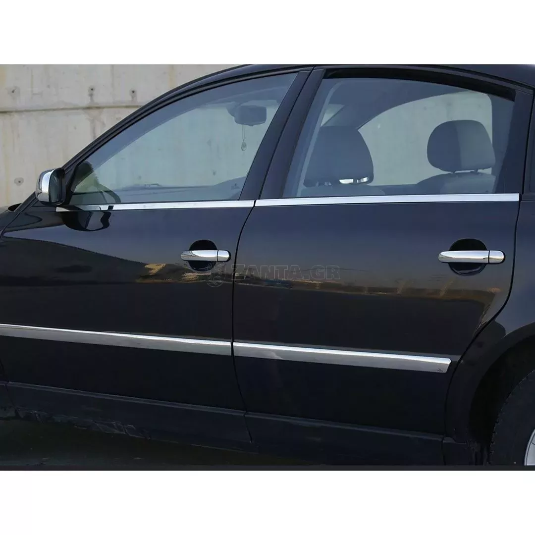 S-DIZAYN TRIM ΠΑΡΑΘΥΡΩΝ ΑΝΟΞΕΙΔΩΤΟ ΑΤΣΑΛΙ ΧΡΩΜΙΟ - 4 ΤΕΜ. ΓΙΑ VW PASSAT 3B SD / SW 1998-2005 7616060/SD