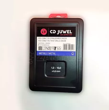 ΣΕΤ ΤΡΥΠΑΝΙΑ 1-10ΜΜ 19 ΤΕΜ HSS COBALT CD JWVEL 
