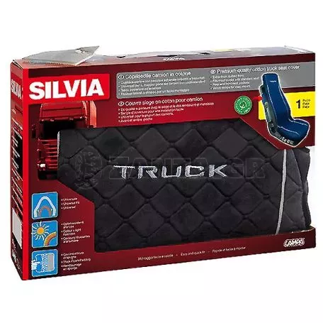 Lampa ΚΑΛΥΜΜΑ ΚΑΘΙΣΜΑΤΟΣ ΦΟΡΤΗΓΟΥ SILVIA ΒΑΜΒΑΚΕΡΟ ΓΚΡΙ 1ΤΕΜ. L9860.7