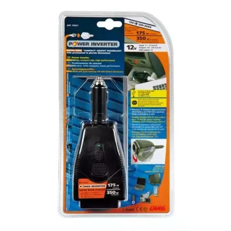 Lampa POWER INVERTER ΜΕΤΑΣΧΗΜΑΤΙΣΤΗΣ 12V>220V - Μέγιστη ισχύς 175W - Μέγιστο σημείο εκκίνησης 350W L7452.1 