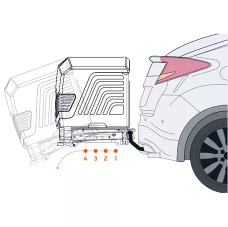 ENGANCHES ARAGON ΜΠΑΓΚΑΖΙΕΡΑ ΚΟΤΣΑΔΟΡΟΥ 400 LT TOWBOX V3 SPORT ORANGE (ΠΟΡΤΟΚΑΛΙ) ΜΕ LED ΦΑΝΑΡΙΑ TB.TV3XGJ0 