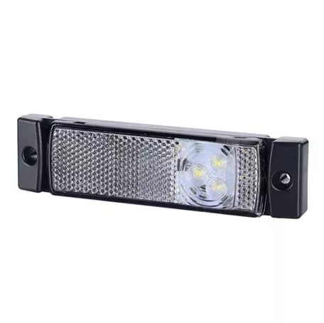 M-tech ΦΩΣ ΟΓΚΟΥ ΑΝΑΚΛΑΣΤΙΚΟ LD127 12/24V 3LED HORPOL ΛΕΥΚΟ (13 x 3  cm) 1ΤΕΜ. WMLHOR127/MT 