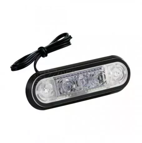 Lampa ΦΩΣ ΟΓΚΟΥ 3LED ΠΟΡΤΟΚΑΛΙ SMD 12/24V 85mm 20 ΤΕΜ. L9701.9 