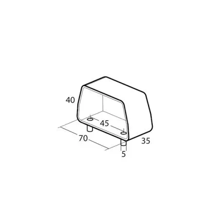 Lampa ΦΩΤΑ ΠΙΝΑΚΙΔΑΣ 12/24V ΓΙΑ ΤΡΕΙΛΕΡ (ΛΑΜΠΑ C5W - 70 Χ 40 Χ 35mm) - 1 ΤΕΜ. L4150.2 