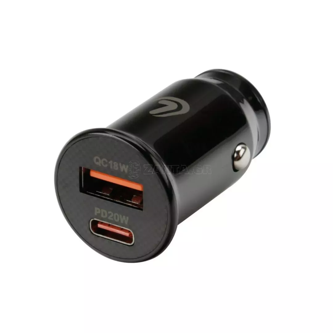 Lampa ΦΟΡΤΙΣΤΗΣ ΑΝΑΠΤΗΡΑ ΜΕ 2 ΘΥΡΕΣ USB TYPE A+ TYPE C 20W 12/24V 20W ESSENTIAL LINE LAMPA - 1ΤΕΜ. L3869.2