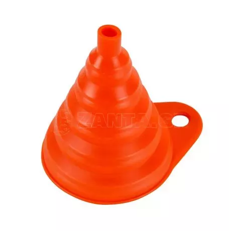 Lampa ΧΩΝΙ ΓΙΑ ΚΑΥΣΙΜΑ ΠΤΥΣΣΟΜΕΝΟ ΣΙΛΙΚΟΝΗΣ ΠΟΡΤΟΚΑΛΙ ΔΙΑΜΕΤΡΟΣ: 85mm/ ΣΤΟΜΙΟ:14mm/ΥΨΟΣ: 102mm MINI FUNNEL LAMPA - 1 ΤΕΜ. L6703.7 