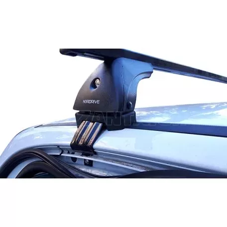 Nordrive Kit Μπάρες Αλουμινίου - Πόδια για Peugeot 206 5 doors 1998-2009 2 τεμάχια ΜΠ.P206.04 
