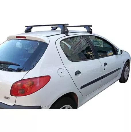 Nordrive Kit Μπάρες Αλουμινίου - Πόδια για Peugeot 206 5 doors 1998-2009 2 τεμάχια ΜΠ.P206.04 