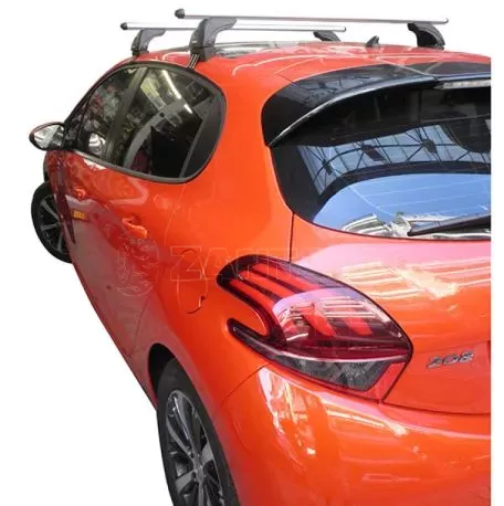 Nordrive Kit Μπάρες Αλουμινίου - Πόδια για Peugeot 208 5D 2012+ 2 τεμάχια ΜΠ.P208.03 