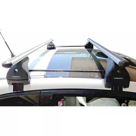 Nordrive Kit Μπάρες Αλουμινίου- Πόδια για FIAT 500 2007+ 2 τεμάχια ΜΠ.FI.500.03 