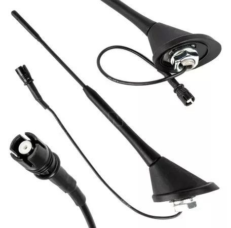 AMIO ΚΕΡΑΙΑ ΟΡΟΦΗΣ ANT10 25.4 cm ΜΕ ΚΑΛΩΔΙΟ 20cm ΚΑΙ ΦΙΣΑ RAKU-2 UNIVERSAL ΜΑΥΡΗ ΑΜΙΟ - 1 ΤΕΜ. 04154/AM 