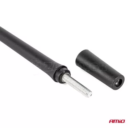 AMIO ΚΕΡΑΙΑ ΟΡΟΦΗΣ ANTM12 33cm ΜΕ 2 ΑΝΤΑΠΤΟΡΕΣ 5-6mm ΜΑΥΡΗ ΑΜΙΟ - 1 ΤΕΜ. 04162/AM 