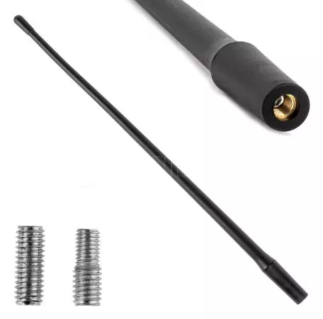 AMIO ΚΕΡΑΙΑ ΟΡΟΦΗΣ ANTM12 33cm ΜΕ 2 ΑΝΤΑΠΤΟΡΕΣ 5-6mm ΜΑΥΡΗ ΑΜΙΟ - 1 ΤΕΜ. 04162/AM 
