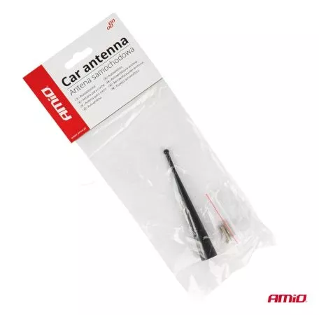 AMIO ΚΕΡΑΙΑ ΟΡΟΦΗΣ ANTM13 10cm ΜΕ 2 ΑΝΤΑΠΤΟΡΕΣ 5-6mm ΜΑΥΡΗ ΑΜΙΟ - 1 ΤΕΜ. 04163/AM 