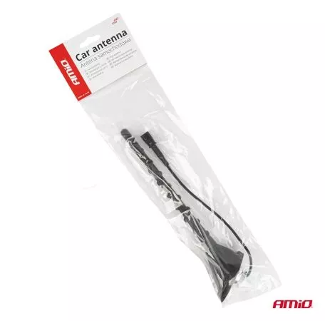 AMIO ΚΕΡΑΙΑ ΟΡΟΦΗΣ ANT09 23.4 cm ΜΕ ΚΑΛΩΔΙΟ 20cm ΚΑΙ ΦΙΣΑ RAKU-2 UNIVERSAL ΜΑΥΡΗ ΑΜΙΟ - 1 ΤΕΜ. 04153/AM 