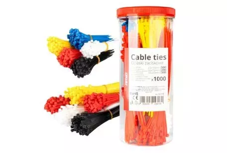AMIO ΔΕΜΑΤΙΚΑ/ΔΕΤΙΚΑ ΚΑΛΩΔΙΩΝ TIE WRAP(ΤΑΙΡΑΠ) 2.5x100mm/3.6x150mm/3.6x200mm ΣΕ ΔΙΑΦΟΡΑ ΧΡΩΜΑΤΑ ΣΕΤ ΑΜΙΟ - 1000 ΤΕΜ. 04318/AM 