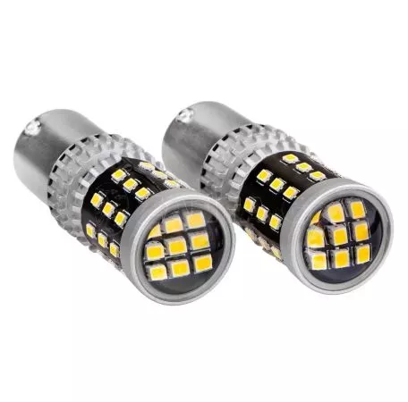 AMIO ΛΑΜΠΑΚΙΑ ΜΟΝΟΠΟΛΙΚΑ LED ΛΕΥΚΑ CAN-BUS P21W BA15S 1156 39xSMD 2016 ΑMiO - 2 TEM. 02799/AM 