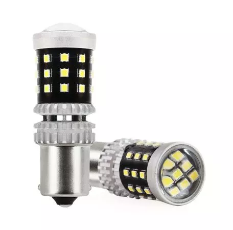 AMIO ΛΑΜΠΑΚΙΑ ΜΟΝΟΠΟΛΙΚΑ LED ΛΕΥΚΑ CAN-BUS P21W BA15S 1156 39xSMD 2016 ΑMiO - 2 TEM. 02799/AM