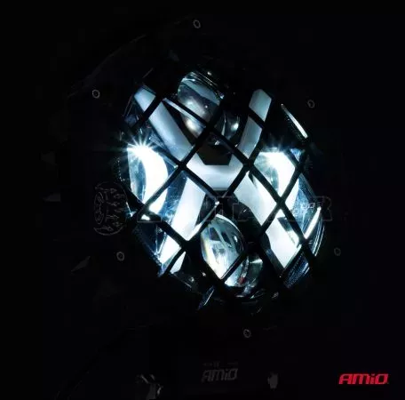 AMIO ΠΡΟΒΟΛΕΑΣ ΕΡΓΑΣΙΑΣ ΣΤΡΟΓΓΥΛΟΣ X-LIGHT 5.500lm 9>36V 60W 6.000K 9 led Φ170x170x65mm 4 ΧΡΗΣΕΩΝ ΑΜΙΟ - 1 ΤΕΜ. 03698/AM 