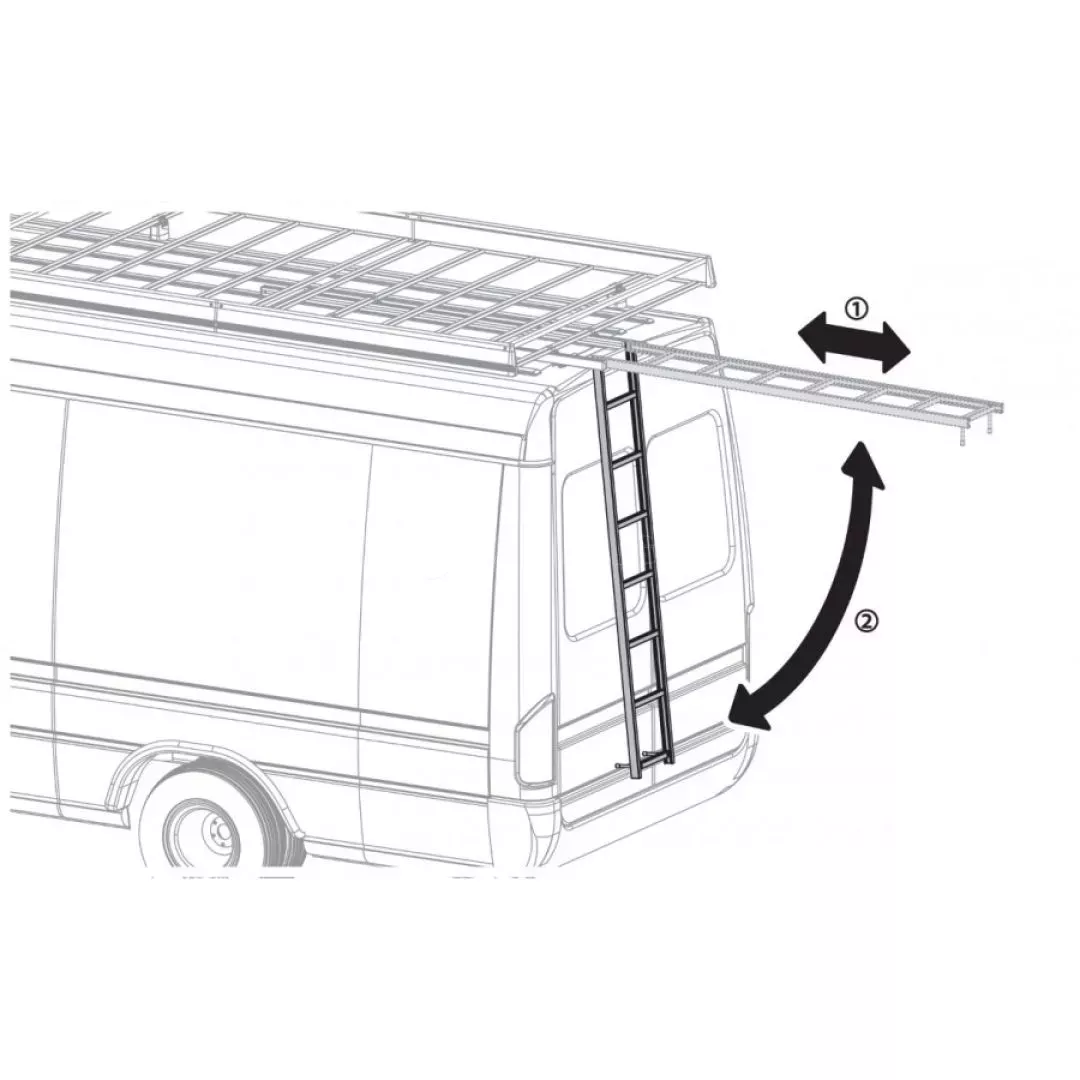 Nordrive ΣΚΑΛΑ ΑΛΟΥΜΙΝΙΟΥ KARGO STEEL LADDER C-1 210cm N11092