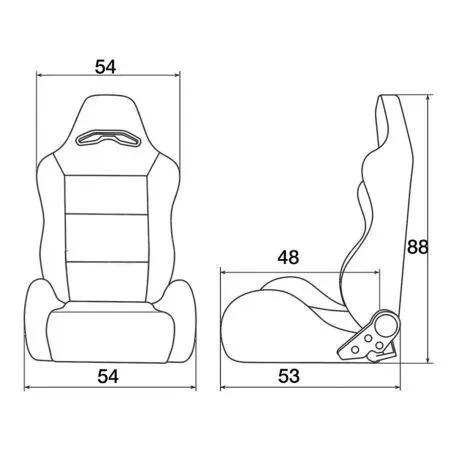 Simoni Racing ΚΑΘΙΣΜΑ MIKY 54 X 88 cm ΜΕ ΑΝΑΚΛΙΣΗ (ΜΑΥΡΟ ΒΕΛΟΥΡ ΜΕ ΚΟΚΚΙΝΕΣ ΡΑΦΕΣ) 1TEM. ΚΑΘSRSRS/8N 