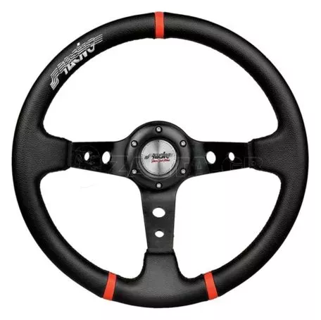 Simoni Racing ΤΙΜΟΝΙ GRAVEL ΤΡΙΑΚΤΙΝΟ 35 cm (ΜΑΥΡΟ/ΚΟΚΚΙΝΟΙ ΔΑΚΤΥΛΙΟΙ) SRGVL350/P 