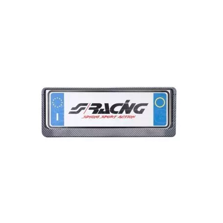 Simoni Racing ΠΛΑΙΣΙΟ ΠΙΝΑΚΙΔΑΣ CARBON LOOK ΕΜΠΡΟΣ​ SIMONI RACING 37 x 13 cm - 1 TEM. SRPTX/ACL 
