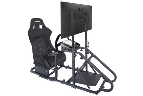 Simoni Racing ΒΑΣΗ ΓΙΑ ΠΡΟΣΟΜΟΙΩΤΗ ΟΔΗΓΗΣΗΣ/ ΠΑΙΧΝΙΔΙΑ SIM STATION 6 ΜΑΥΡΗ ΓΙΑ BUCKET ΚΑΘΙΣΜΑ/ΤΙΜΟΝΙ/ΤΗΛΕΟΡΑΣΗ​​ SIMONI RACING - 1 TEM. SRPS6 