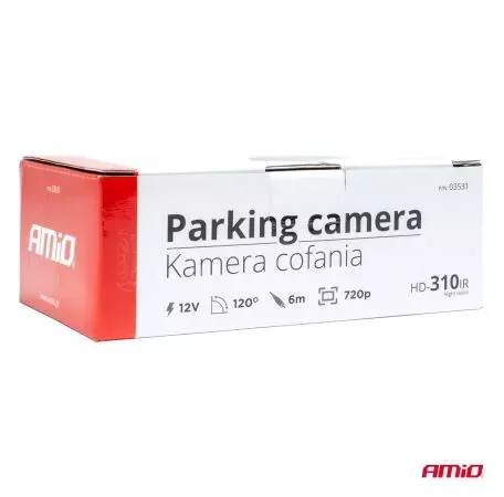 AMIO ΚΑΜΕΡΑ ΟΠΙΣΘΟΠΟΡΕΙΑΣ 12V LED ΜΕ NYΧΤΕΡΙΝΗ ΛΗΨΗ ΒΙΔΩΤΗ HD-310 IR ΑMiO - 1 TEM. 03531/AM 