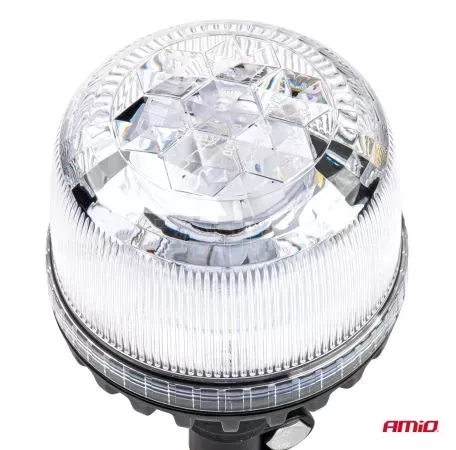AMIO ΦΑΡΟΣ DIAMONT W25P ΜΕ ΛΕΥΚΟ ΚΑΠΑΚΙ 12/24V 24xSMD LED ΠΟΡΤΟΚΑΛΙ ΕΛΑΣΤΙΚΟΣ ΒΙΔΩΤΟΣ 201x126mm ΑΜΙΟ - 1 ΤΕΜ. 03338/ΑΜ 