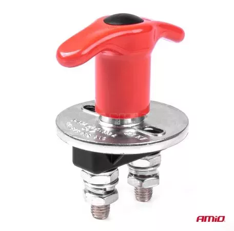 AMIO ΚΕΝΤΡΙΚΟΣ ΔΙΑΚΟΠΤΗΣ ΜΠΑΤΑΡΙΑΣ12/24V 200A (KILLER SWITCH) ΑΜΙΟ - 1 ΤΕΜ. 03024/AM 