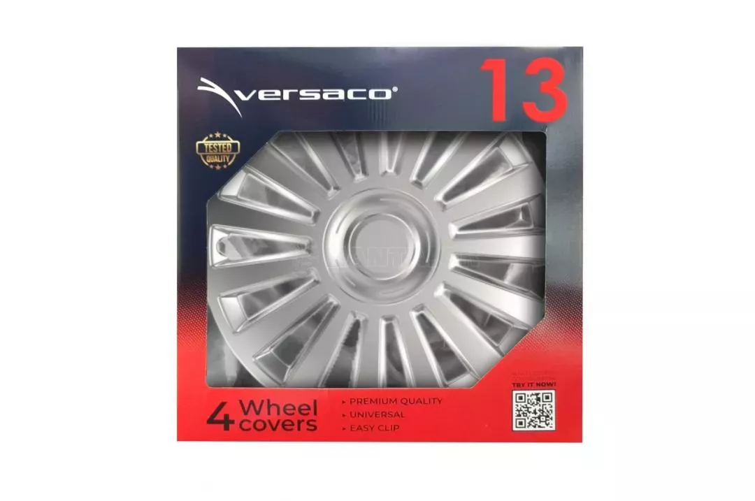 AMIO ΤΑΣΙ 13" HUBCAP LUXURY ΑΣΗΜΙ - ΣΕΤ 4 ΤΕΜ. ΣΕ ΚΟΥΤΙ AMIO 1037/AM