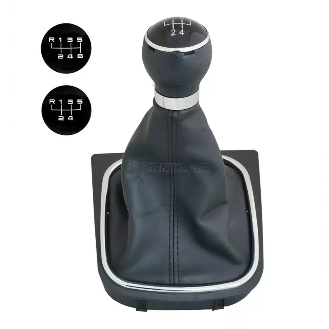 Simoni Racing VW GOLF 5 2003> / GOLF 6 2008> / ΠΟΜΟΛΟ ΜΕ ΕΝΔΕΙΞΗ 6 ΤΑΧΥΤΗΤΩΝ & ΜΑΥΡΗ ΦΟΥΣΚΑ ΣΕ ΠΛΑΙΣΙΟ SRPO1
