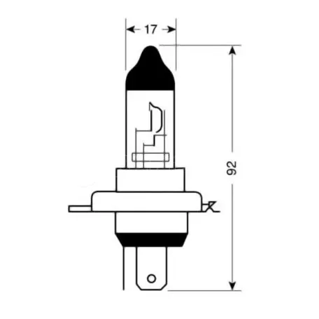 Lampa H4 12V 130/90W P43t STANDARD LINE ΑΛΟΓΟΝΟΥ BLISTER 1ΤΕΜ. L5804.2