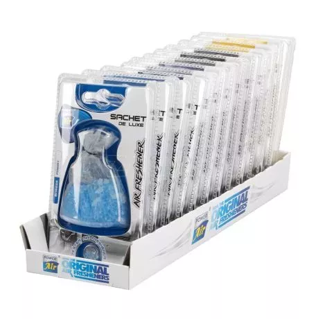 Lampa ΑΡΩΜΑΤΙΚΟ ΑΥΤΟΚΙΝΗΤΟΥ SACHET DE LUXE ΣΕ ΠΟΥΓΚΙ ΚΡΕΜΑΣΤΟ ΣΕ ΔΙΑΦΟΡΑ ΑΡΩΜΑΤΑ  LAMPA - 12 ΤΕΜ. L.JEESLMIX 
