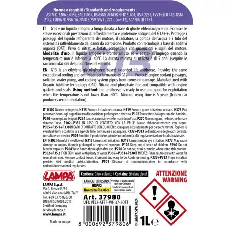 Lampa ΑΝΤΙΨΥΚΤΙΚΟ/ΠΑΡΑΦΛΟΥ PREMIUM SERIES G13 VIOLA -40°C>+110°C 1L - 1 ΤΕΜ. L3798.0 