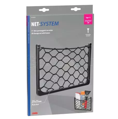 Lampa ΘΗΚΗ ΜΕ ΕΛΑΣΤΙΚΟ ΔΙΧΤΥ 31x21x1cm NET-SYSTEM 11 ΜΕ ΠΛΑΙΣΙΟ ΠΕΡΙΧΕΙ ΚΙΤ ΤΟΠΟΘΕΤΗΣΗΣ LAMPA - 1 ΤΕΜ. L6027.3 
