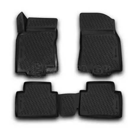 Novline ΜΑΡΚΕ ΠΑΤΑΚΙΑ ΣΕ ΣΚΑΦΗ TPE ΛΑΣΤΙΧΟ ΓΙΑ NISSAN X-TRAIL 5D 2013-2020  ΣΕ ΜΑΥΡΟ ΧΡΩΜΑ NOVLINE - 4 ΤΕΜ. CARNIS00059/NV 