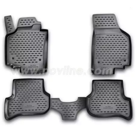 Novline ΜΑΡΚΕ ΠΑΤΑΚΙΑ ΣΕ ΣΚΑΦΗ TPE ΛΑΣΤΙΧΟ ΓΙΑ SEAT ALTEA XL 01/2006-2015  ΣΕ ΜΑΥΡΟ ΧΡΩΜΑ NOVLINE - 4 ΤΕΜ. NLC.44.06.210/NV 