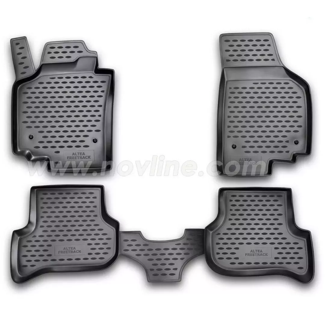 Novline ΜΑΡΚΕ ΠΑΤΑΚΙΑ ΣΕ ΣΚΑΦΗ TPE ΛΑΣΤΙΧΟ ΓΙΑ SEAT ALTEA XL 01/2006-2015 ΣΕ ΜΑΥΡΟ ΧΡΩΜΑ NOVLINE - 4 ΤΕΜ. NLC.44.06.210/NV
