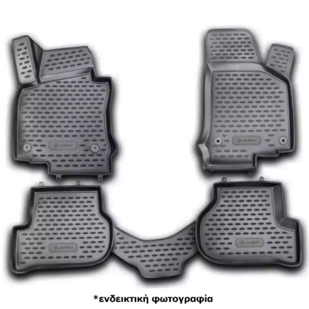 Novline ΜΑΡΚΕ ΠΑΤΑΚΙΑ ΣΕ ΣΚΑΦΗ TPE ΛΑΣΤΙΧΟ ΓΙΑ VW GOLF 6 2009-2012 ΣΕ ΜΑΥΡΟ ΧΡΩΜΑ NOVLINE - 4 ΤΕΜ. NLC.51.26.210KHN/NV