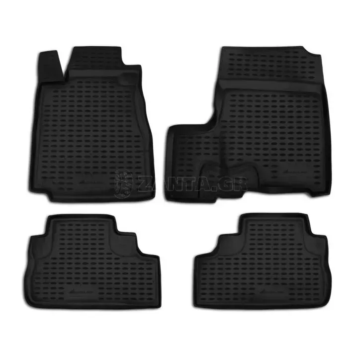 Novline ΜΑΡΚΕ ΠΑΤΑΚΙΑ ΣΕ ΣΚΑΦΗ TPE ΛΑΣΤΙΧΟ ΓΙΑ HONDA CR-V III 2007+ ΣΕ ΜΑΥΡΟ ΧΡΩΜΑ NOVLINE - 4 ΤΕΜ. NLC.18.16.210K/NV