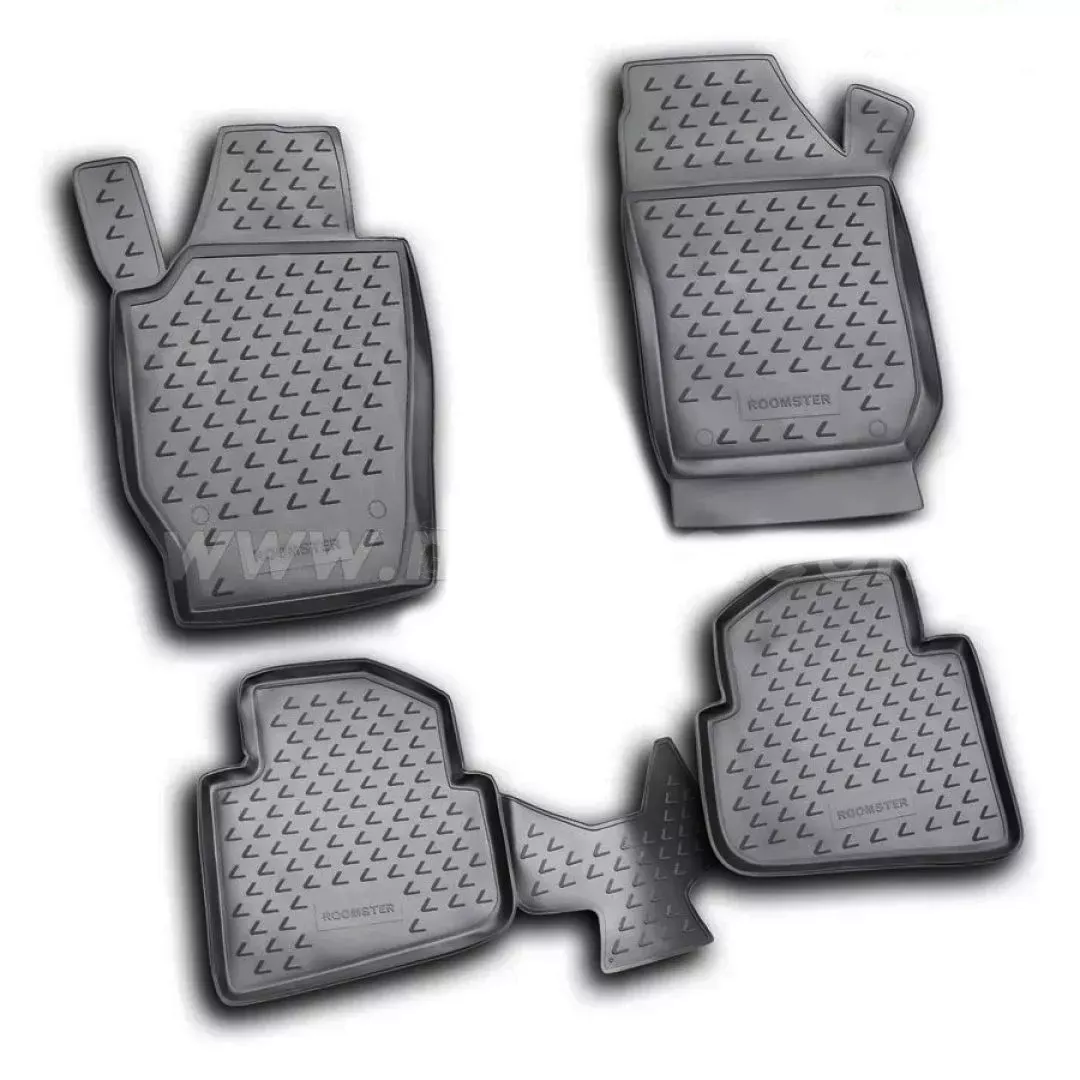 Novline ΜΑΡΚΕ ΠΑΤΑΚΙΑ ΣΕ ΣΚΑΦΗ TPE ΛΑΣΤΙΧΟ ΓΙΑ SKODA ROOMSTER 09/2006+ ΣΕ ΜΑΥΡΟ ΧΡΩΜΑ NOVLINE - 4 ΤΕΜ. NLC.45.07.210K/NV