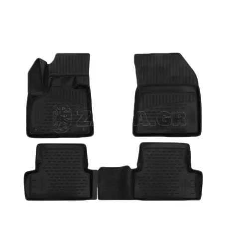 Novline ΜΑΡΚΕ ΠΑΤΑΚΙΑ ΣΕ ΣΚΑΦΗ TPE ΛΑΣΤΙΧΟ ΓΙΑ PEUGEOT 3008 5D 2017-2023  ΣΕ ΜΑΥΡΟ ΧΡΩΜΑ NOVLINE - 4 ΤΕΜ. EXP.ELEMENT3D3835210K/NV 