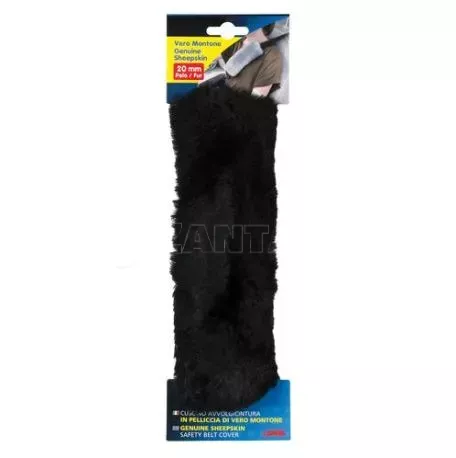 Lampa ΜΑΞΙΛΑΡΑΚΙ ΖΩΝΗΣ ΜΑΥΡΟ ΓΟΥΝΙΝΟ ΧΝΟΥΔΩΤΟ SHEEPSKIN (26x9 cm) - 1ΤΕΜ. L7244.4 