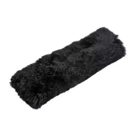 Lampa ΜΑΞΙΛΑΡΑΚΙ ΖΩΝΗΣ ΜΑΥΡΟ ΓΟΥΝΙΝΟ ΧΝΟΥΔΩΤΟ SHEEPSKIN (26x9 cm) - 1ΤΕΜ. L7244.4 